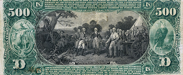 500 Dollar Note 1865