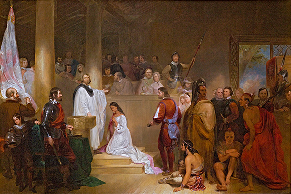 Baptism of Pocahontas by John Chapman
