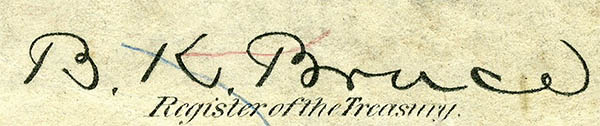 Blanche Bruce Signature