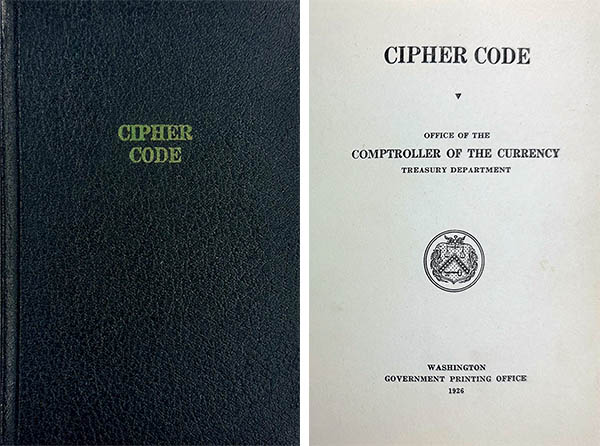 Cipher code 1926 cover