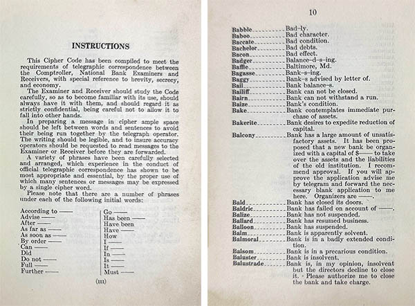 Cipher code 1926 inside