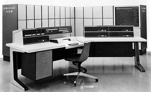 Image of a UNIVAC 1108 system, circa 1965.