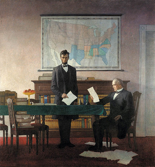 President Lincoln and Treasury Secretary Chase