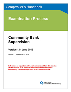 Community Bank Supervision Cover Image