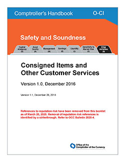 Consigned Items and Other Customer Services Cover Image