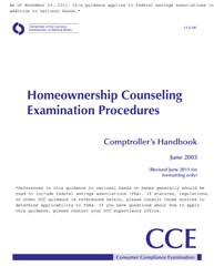Homeownership Counseling Examination Procedures Cover Image