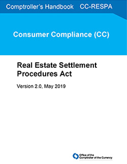 Comptroller's Handbook: Real Estate Settlement Procedures Act