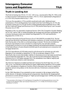 Truth in Lending Act (Interagency) Cover Image