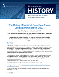 The History of National Bank Real Estate Lending: Part II (1981-2023) Cover Image